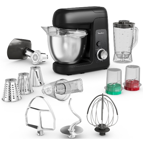 Show details for Moulinex Bake Partner Kitchen Machine Powerful 1100 Watts Stand Mixer - QA525827