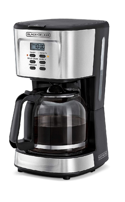 Picture of Black & Decker Programmable Drip Coffee Maker 12 Cups 900W - Black  