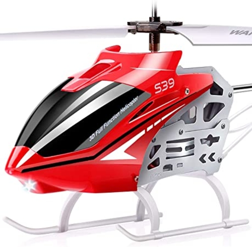 Picture of Syma S39 Remote Control Helicopter with 3.5-Channel 2.4 Ghz and Gyro(built-in) RC Helicopter,Low/High Speed Mode RC Plane Toys for Kids(Red)