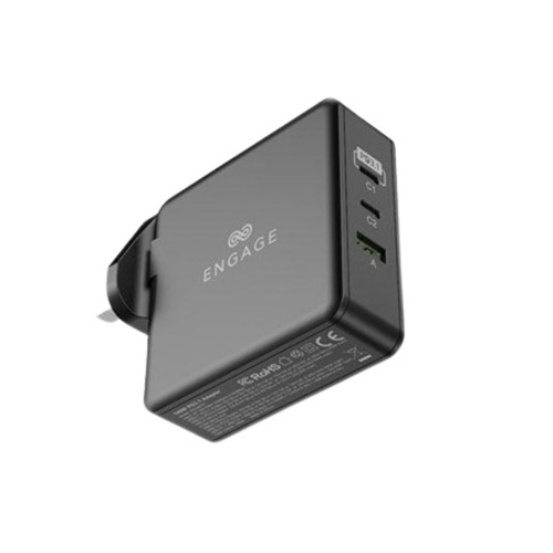 Picture of Engage 140W 3 Port Travel Charger  - Black