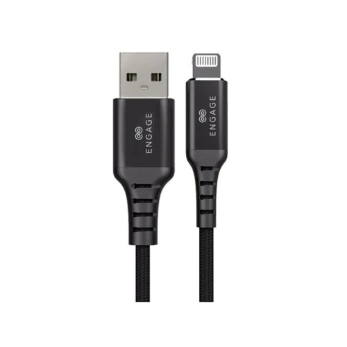 Picture of Engage Lightning MFI Certified Cable 2 Meter Black EN-LC-MFI2M-BK