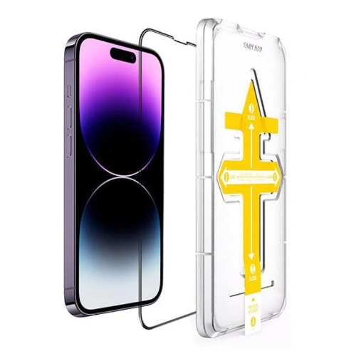 عرض تفاصيل إنكيج واقي الزجاج المقوى لجهاز iPhone 14 Pro مع حافظة التثبيت