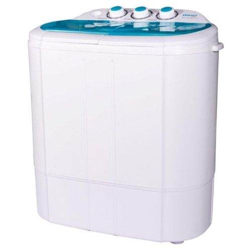 Show details for Wansa Gold Twin Tub Washing Machine, 3Kg Washing Capacity, 2kg Drying Capacity, WGTT-30T3WHTC.13 - White/Blue