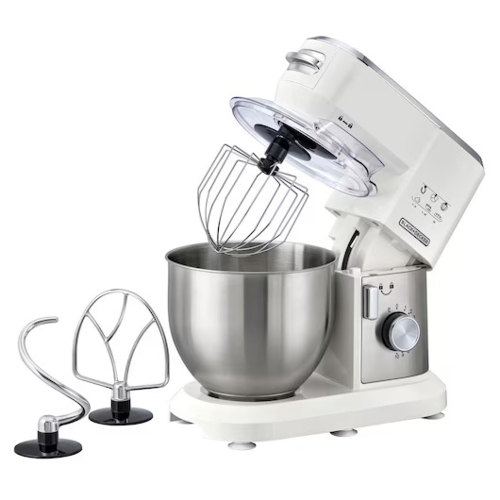 Show details for Black & Decker Multifunction Stand Mixer Kitchen Machine, 1000W, 6L, 10 Speed, White - MKM100-B5