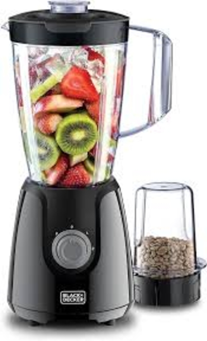 Picture of Black & Decker Blender 1.5 ltr With Grinder Mill 400 W BX4130-B5 Black  