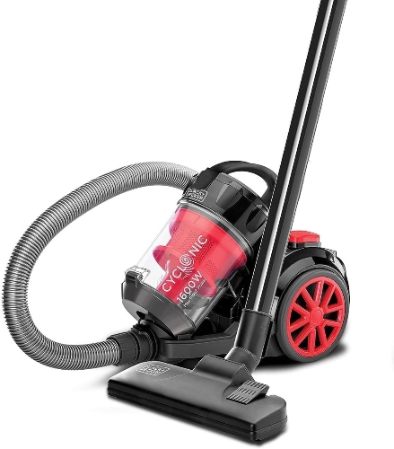 Show details for Black & Decker 1600W Bagless Cyclonic Canister Vacuum Cleaner, Multi Color - Vm1680-B5  