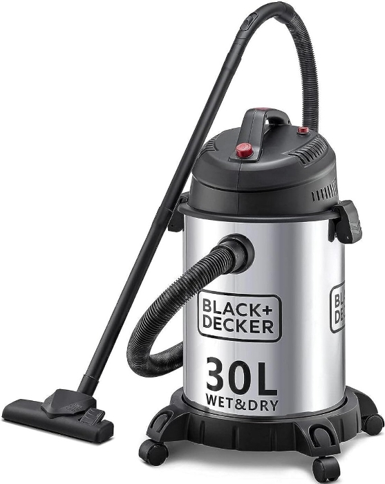 Picture of Black & Decker 30L Wet & Dry Drum Vacuum Cleaner 1610W (Stainless Steel Tank)  