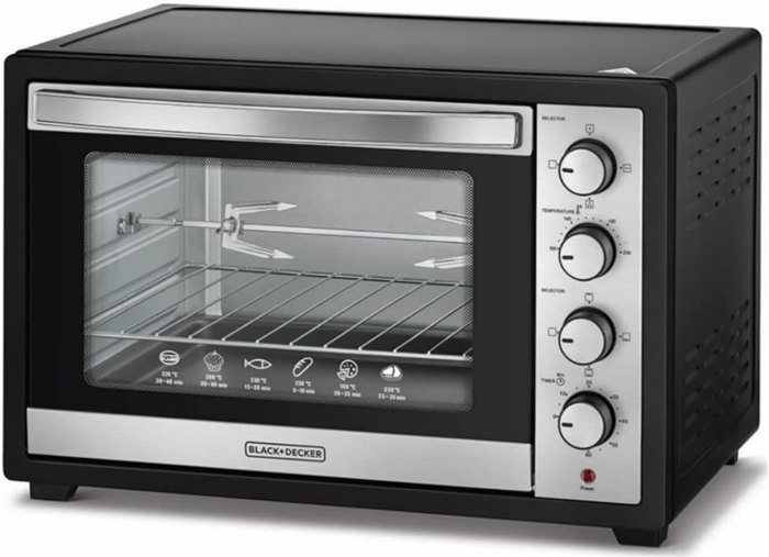 Picture of Black & Decker 50L Toaster Oven with Double Glass and Rotisserie-TRO50RDG-B5  