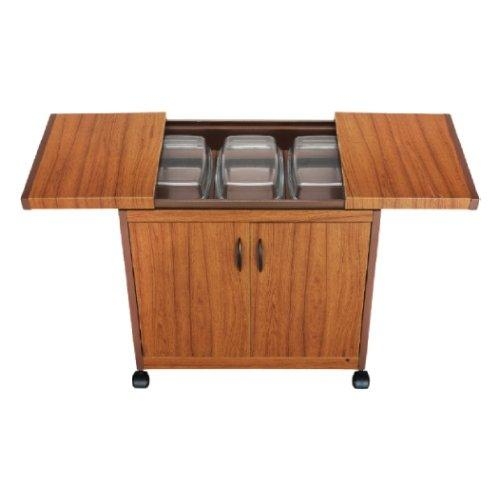 Show details for Wansa Trolley Teak, 3 Plates, 360W - Wood