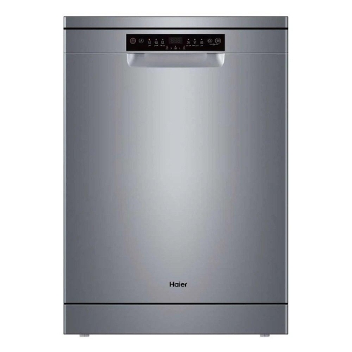 Show details for HAIER Freestanding Dishwasher, 6 Programs, 13 Settings – Silver