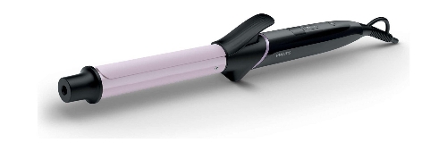 Picture of Philips StyleCare Hair Curler with Tourmaline Ceramic Coating, 8 Digital Heat Settings, 25mm Medium Barrel, BHB864/03 - Black/White