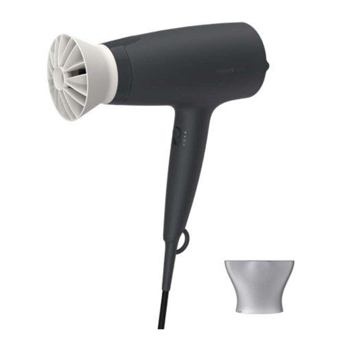 Picture of Philips Hair Dryer with Combination of Heat and Speed for Quick and Easy Styling, 1600W, 3 Heat Settings, BHD302/13 - Black