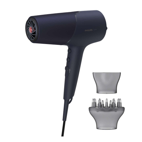 Picture of Philips Hair Dryer with Fast Drying with Heat Protection Technology and Ionic Care for Frizz-Free Hair, 2300W, BHD510/03 - Blue