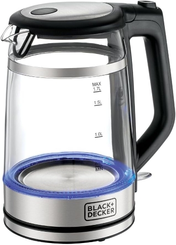Show details for Black & Decker Glass Kettle Double Wall 1.7L 2200W - GK220-B5 