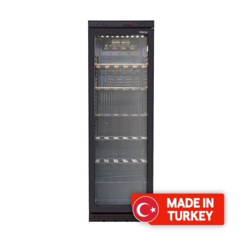 Picture of Wansa Beverage Cooler and Refrigerator, 14CFT, 385-Liters - Black