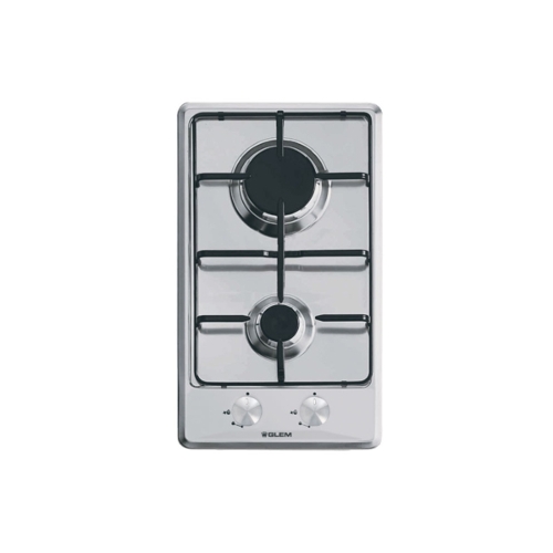 Show details for Glemgas 2 Burners Gas Hob 30cm GLGT32IX - Stainless Steel
