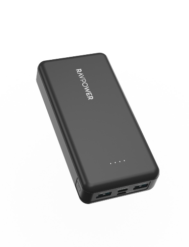 Picture of RAVPower RP-PB1216 PD Pioneer 20000mAh 15W 4 Ports Power Bank Black Global Version