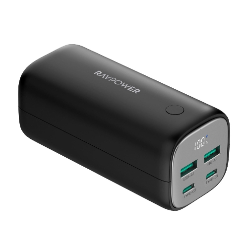 Picture of RP-PB208Pro 20000mAh GaN PD65W 4-Port Portable Charger  Offline Black