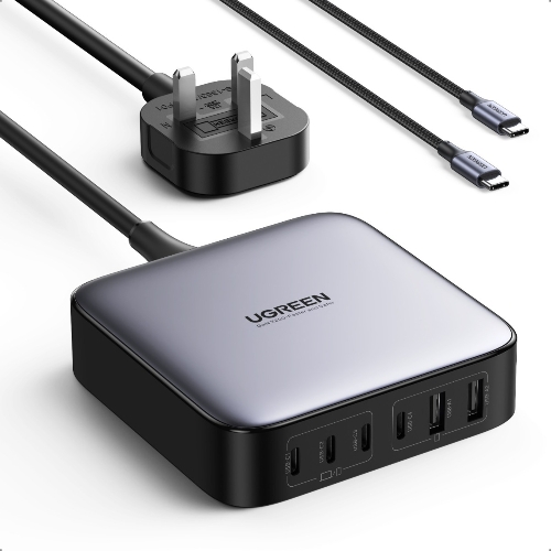Picture of UGREEN Nexode 200W 6-Port GaN Desktop Fast Charger UK (Space Gray)