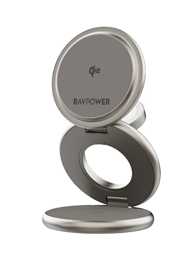 Picture of RAVPower RP-WC1008 Premium Foldable 3 in 1 Wireless Charger 15W