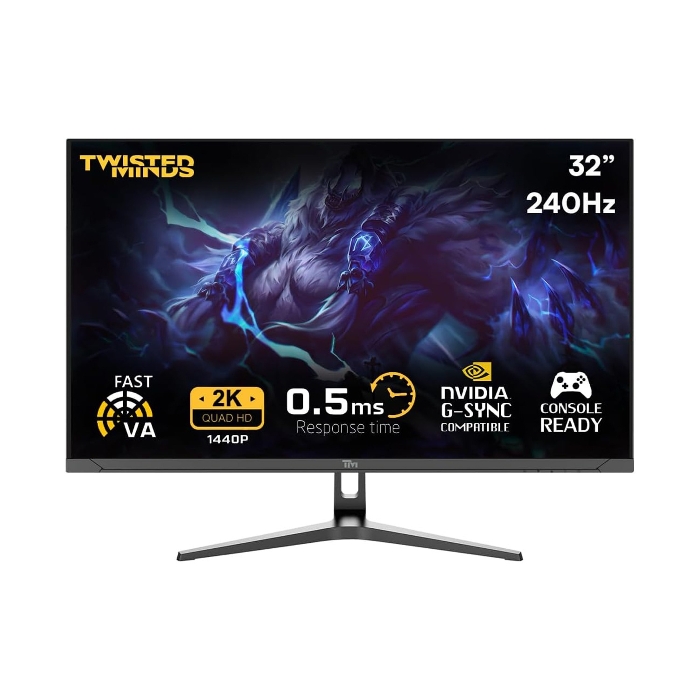Picture of Twisted Minds 32'' Fast VA Panel 240Hz 0.5ms 2K HDMI 2.1 HDR Gaming Monitor (PS5 Compatible)