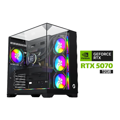Picture of Gaming PC Intel Core Ultra 7 265K Processor,ASUS Z890-P WIFI Motherboard,32GB RAM DDR5 (6000),2TB SSD NVME,Zotac Geforce RTX 5070 12GB Solid VGA,850 WATT GOLD PSU,GameOn L360 Liquid Cooler,GameOn Valkyrie I Series Mid Tower Case,Windows 11 Pro (License)