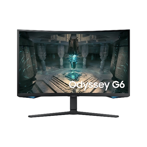 عرض تفاصيل شاشة ألعاب منحنية من سامسونج أوديسي G6 S32BG650EM 32 بوصة QHD 2K VA، معدل تحديث 240 هرتز، زمن استجابة 1 مللي ثانية، HDMI 2.1، AMD FreeSync Premium Pro، مكبرات صوت مدمجة