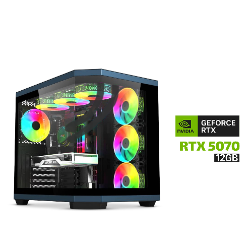 Picture of Gaming PC i9-14900K CPU, Asus Z790-P WiFi DDR5 MB, 32GB DDR5 RAM, 1TB NVMe SSD, RTX 5070 12GB VGA, 750 WATT GOLD PSU, GameOn L360 Liquid Cooler, Acer V950 Mid Tower Case With 7x RGB Fans, Windows 11 Pro License