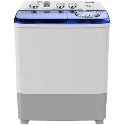 Picture of Sharp Twin Tub Washer 7kg Dryer 5kg, White - ES-T75AK-Z