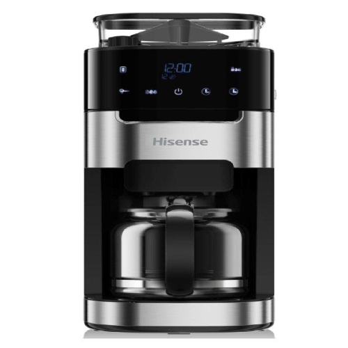 Show details for Hisense DripCoffee Machine + Grinder, 1.5L, 900W, CM1025AB-GS - Black