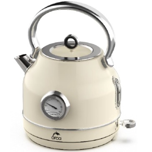 Show details for Orca Retro Kettle 2200 Watts 1.7 Liters, Beige - OR-RK-15T(B)