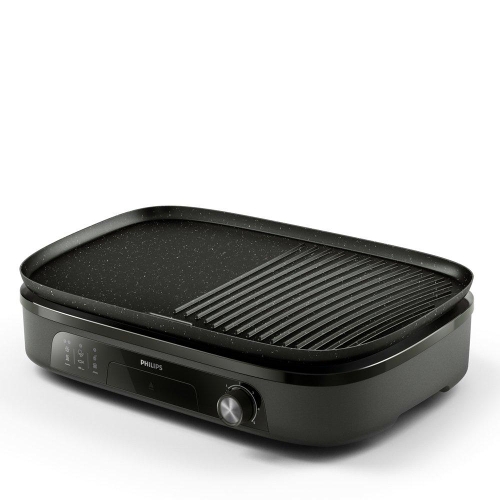 Show details for Philips 2400W Table Grill, HD6210/90 – Black
