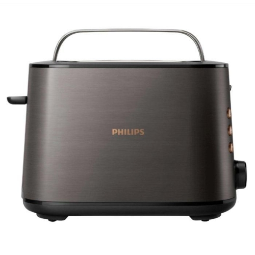 Show details for Philips 5000 Series 2-Slice Adjustable Browning Toaster, HD2650/31 - Black and Copper