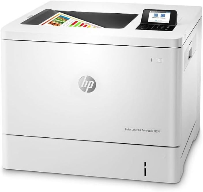 Picture of HP Color LaserJet Enterprise M554dn - 33ppm / 1200dpi / A4 / USB / LAN / Color Laser - Printer