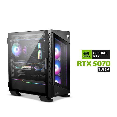 Picture of Gaming PC i7-14700K CPU, MSI Z790-P WiFi DDR5 MotherBoard, 32GB DDR5 (6000) RAM, 2TB NVMe SSD, Asus TUF Gaming RTX 5070 12GB VGA, 850 WATT GOLD PSU, AZZA L360 Liquid Cooler, MSI MPG Velox 100R Mid Tower Case With 4x RGB Fans Black, Windows 11 Pro License
