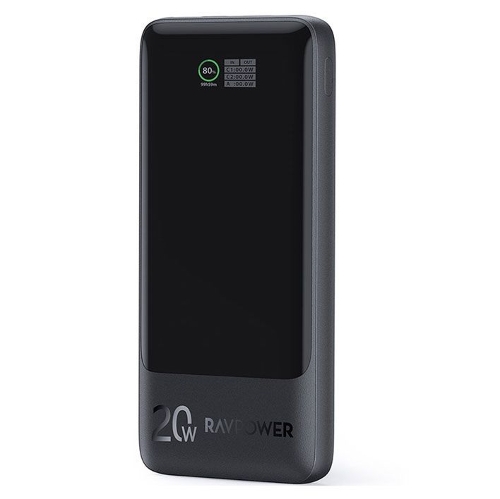 Picture of RAVPower RP-PB1237 PD20W Pioneer 10000mAh 3-Port Power Bank black