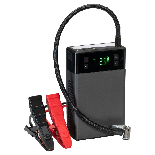 عرض تفاصيل Ravpower 12000mAh (44.4Wh) Jump Starter 2 in 1 مع ضاغط هواء أسود