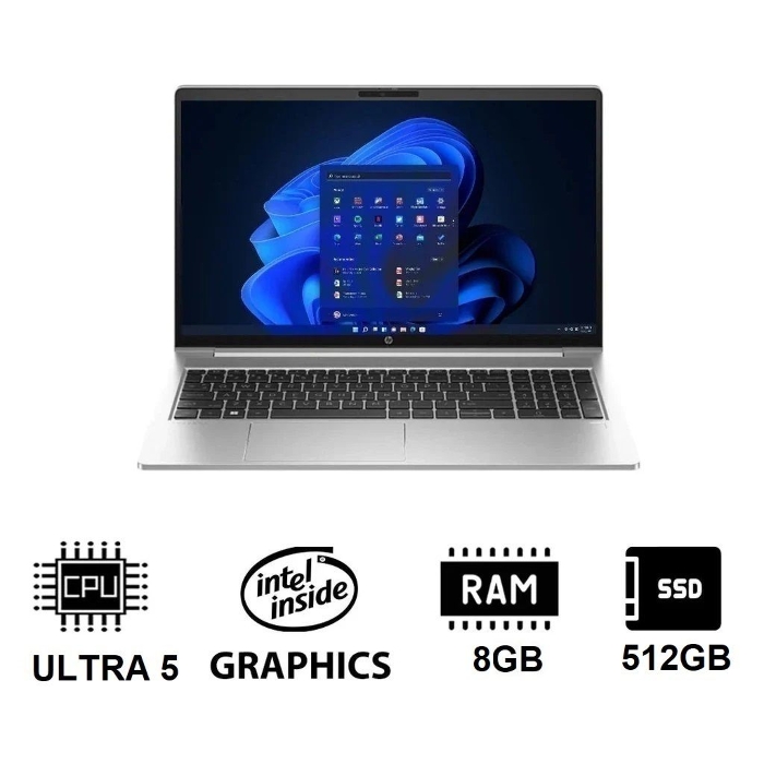 Picture of HP ProBook 440 G11 - 14" WUXGA / Ultra 5 125U / 8GB / 512GB (NVMe M.2 SSD) / Without OS / 1YW / Pike silver - Laptop