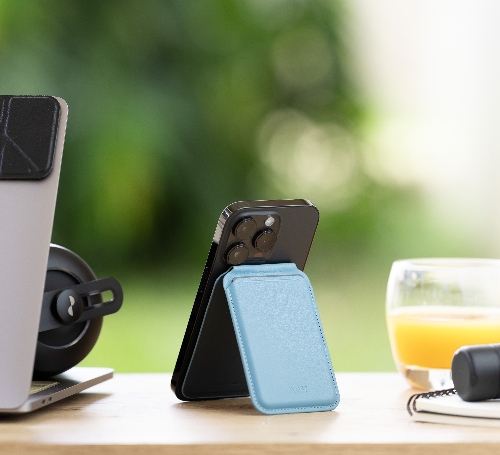 Picture of MOFT MS027W-1-ME-NVBU Snap-On iPhone Stand & Wallet  