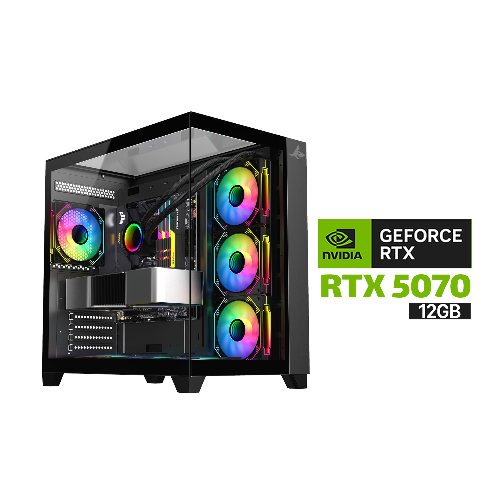 Picture of Gaming PC AMD RYZEN 7-7800X3D Processor,ASUS TUF B850 WIFI Motherboard,32GB RAM DDR5 (6000),2TB SSD NVME GEN-4,ASUS TUF RTX 5070 12GB VGA,ASUS PRIME 850 WATT GOLD PSU, AZZA L360 Liquid Cooler,Sharx Profin GX700 Mid Tower Case,Windows 11 Pro (License)