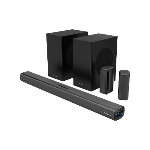 Show details for Powerology 5.2.4CH Dual Woofer Wireless Home Theater - Black