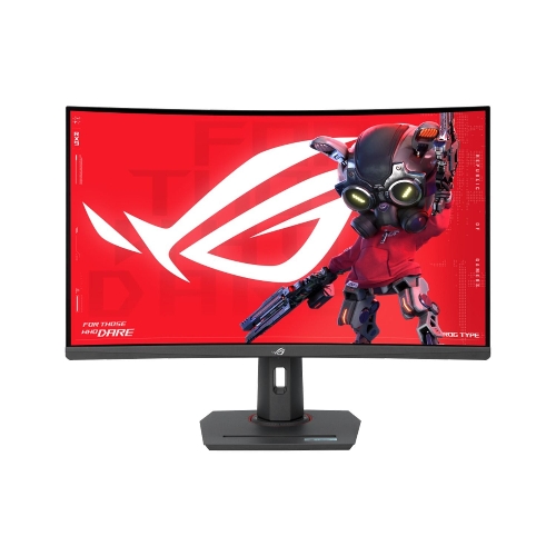 صورة شاشة ألعاب آسوس Rog Strix XG32WCS، مقاس 32 بوصة، شاشة VA سريعة QHD، معدل تحديث 180 هرتز، زمن استجابة 1 مللي ثانية، HDR 400، منفذ USB Type-C، مع تقنية AMD FreeSync المنحنية