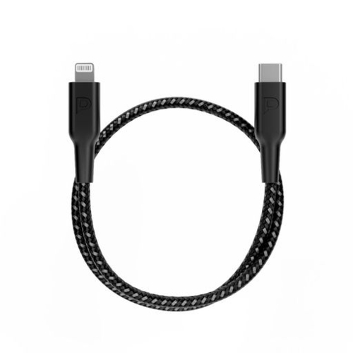 Show details for Powerology Braided USB-C Lightning Data & Fast Charge Cable 30Cm / 0.98ft - Black