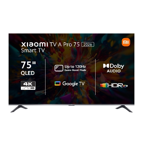 Show details for Xiaomi A Pro 75″ QLED 4K Smart TV (HDR10, Google TV, Dolby Audio, 60Hz)