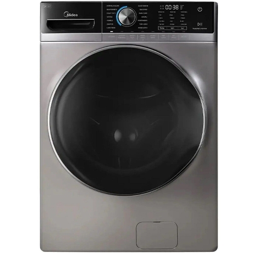 Show details for Midea 21 Kg Front Load Washing Machine, Fully Automatic, 1300 RPM, BLDC Inverter Motor, Color Titanium Silver, Model – MF600W210BS-GCC
