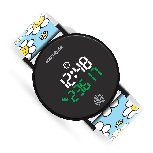Picture of Happy Flowers - Step Counter Watch - Pedometer - Fitness Tracker