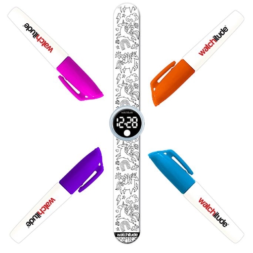 Picture of Unicorn World - Color Me Digital Slap Watch