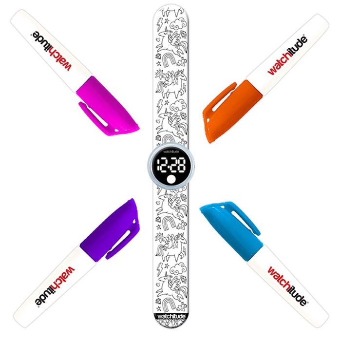 Picture of Unicorn World - Color Me Digital Slap Watch