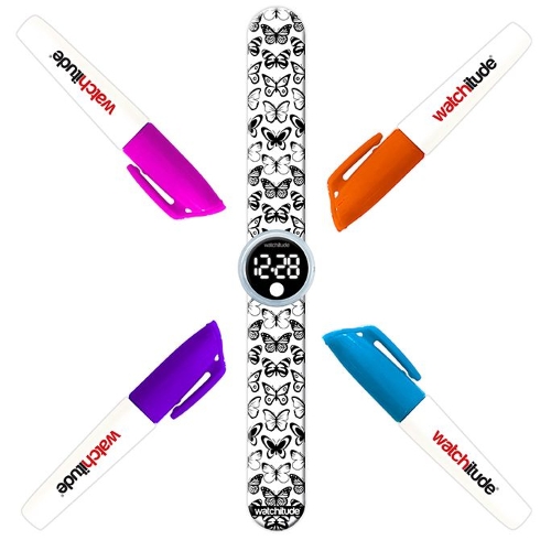 Picture of Butterfly - Color Me Digital Slap Watch