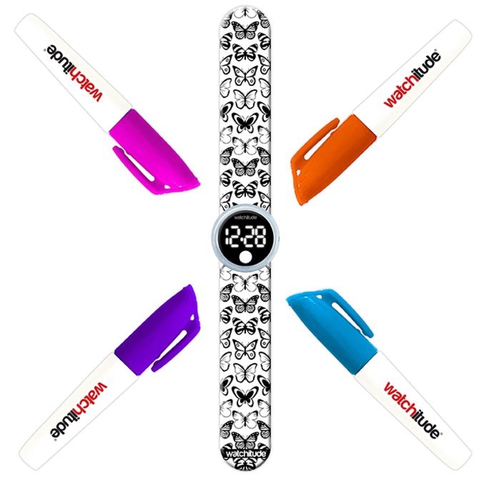 صورة ساعة Butterfly - Color Me الرقمية